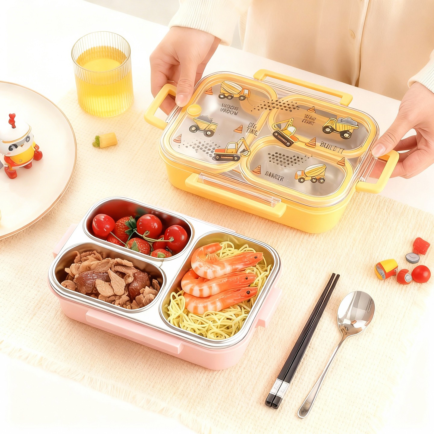 Large Capacity Cartoon Childre - Baby Food Organizer ulasan dan harga