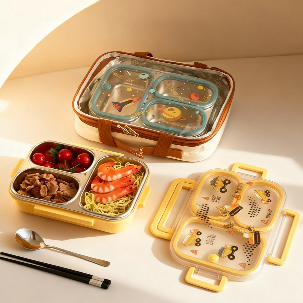 Large Capacity Cartoon Childre - Baby Food Organizer ulasan dan harga